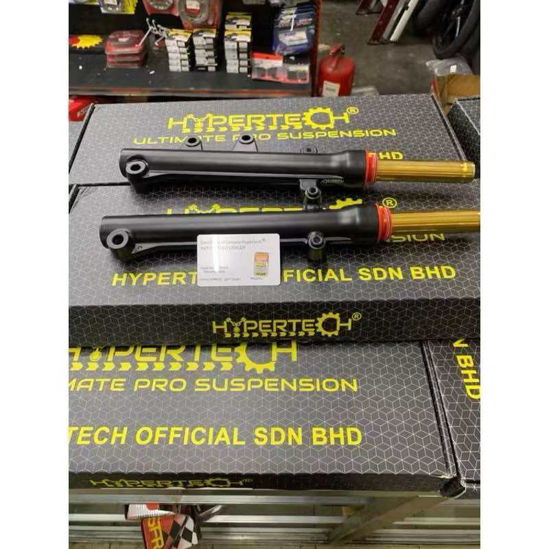 Y16ZR V2 ABS FRONT FORK LAY HYPERTECH STD CUTTING LOWERED 1.5 INCH ULTIMATE X PRO BATANG GOLD 1.5 INCI FORK LAY DEPAN LC155 EXCITER 155 FORK LAY RENDAH. 