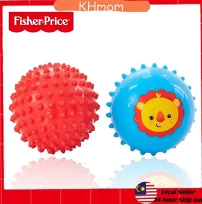 [Ready Stock]Fisher Price Sensory Ball textured ball 0m+ Activity Ball Training Baby Infant soft teether ball
