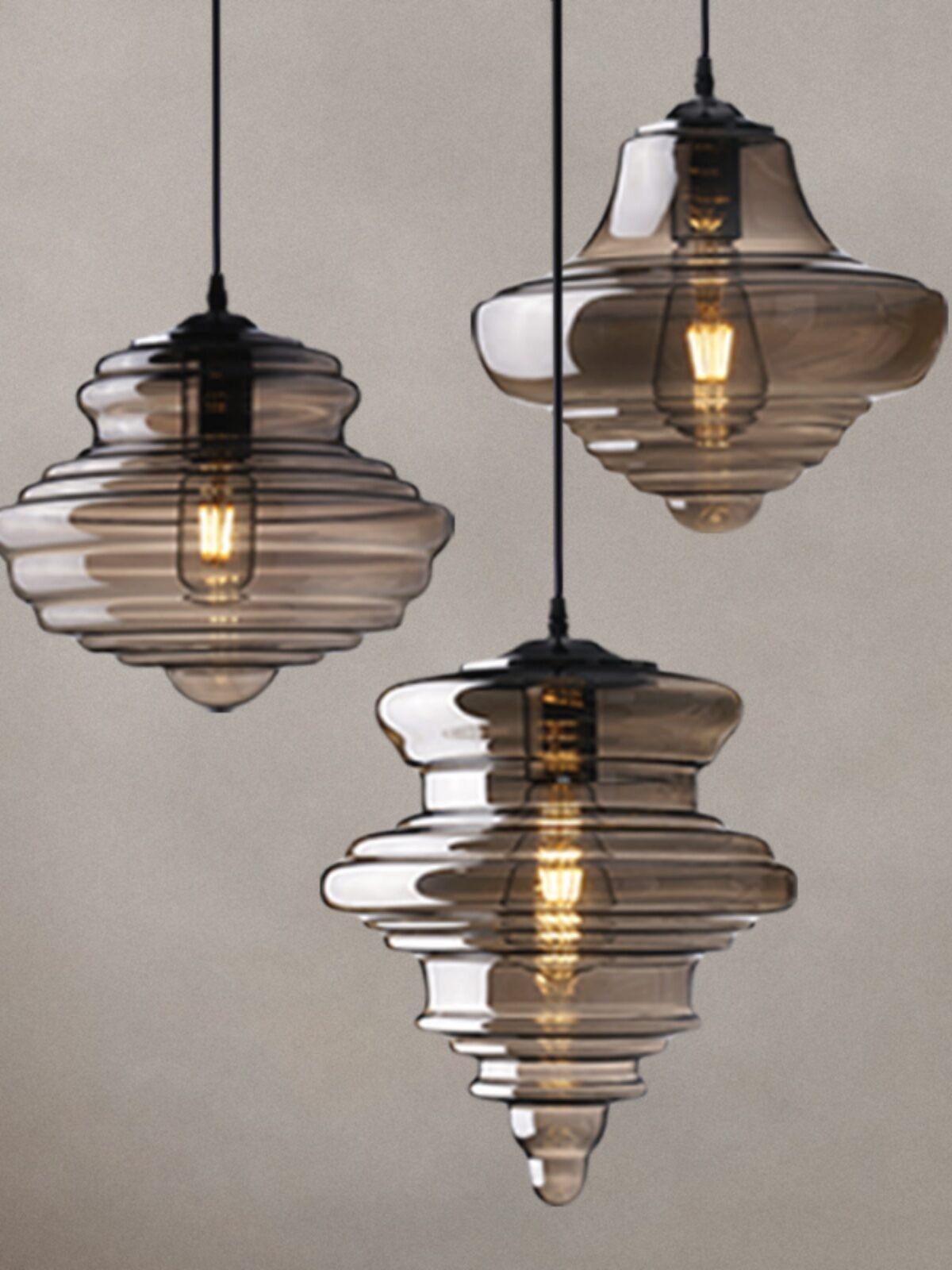 Luxurious Glass Chandelier Modern Simple European Creative Staircase Light Industrial Style Restaurant Bar Shop Decorative Lamp Harga  339 Ringgit*Penghantaran Percuma