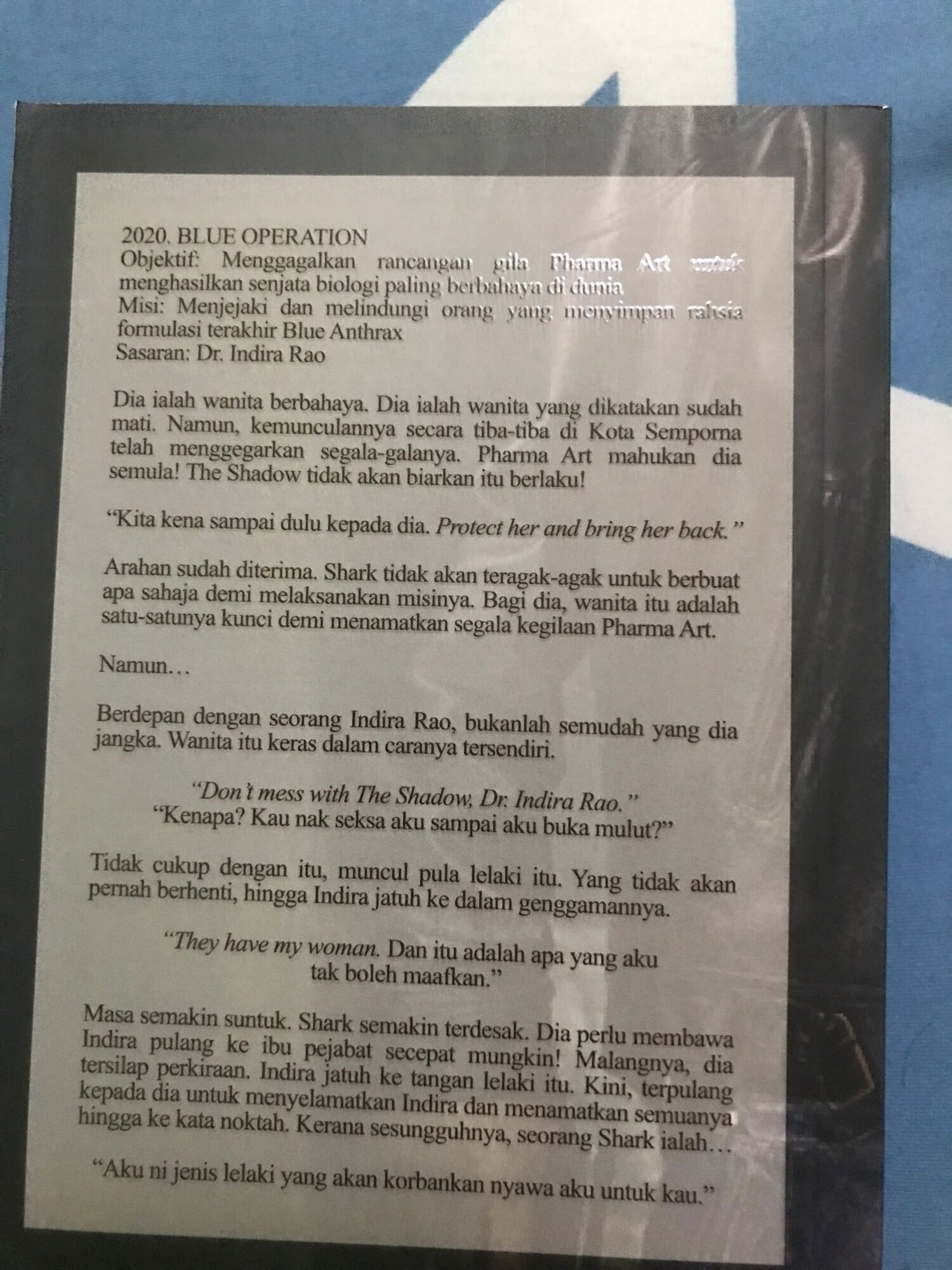 NOVEL BARU TRIO  CODE NAME COBRA,CODE NAME SHARK,CODE NAME WOLF BY SARA AISHA. 