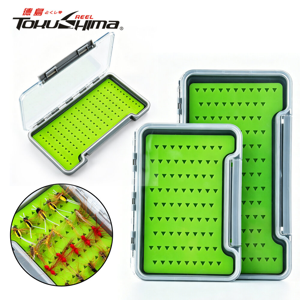 Waterproof Fly Fishing Box EVA Foam Insert Micro Lure Storage Case Clear View Lid ราคา 99 บาท*ส่งฟรี