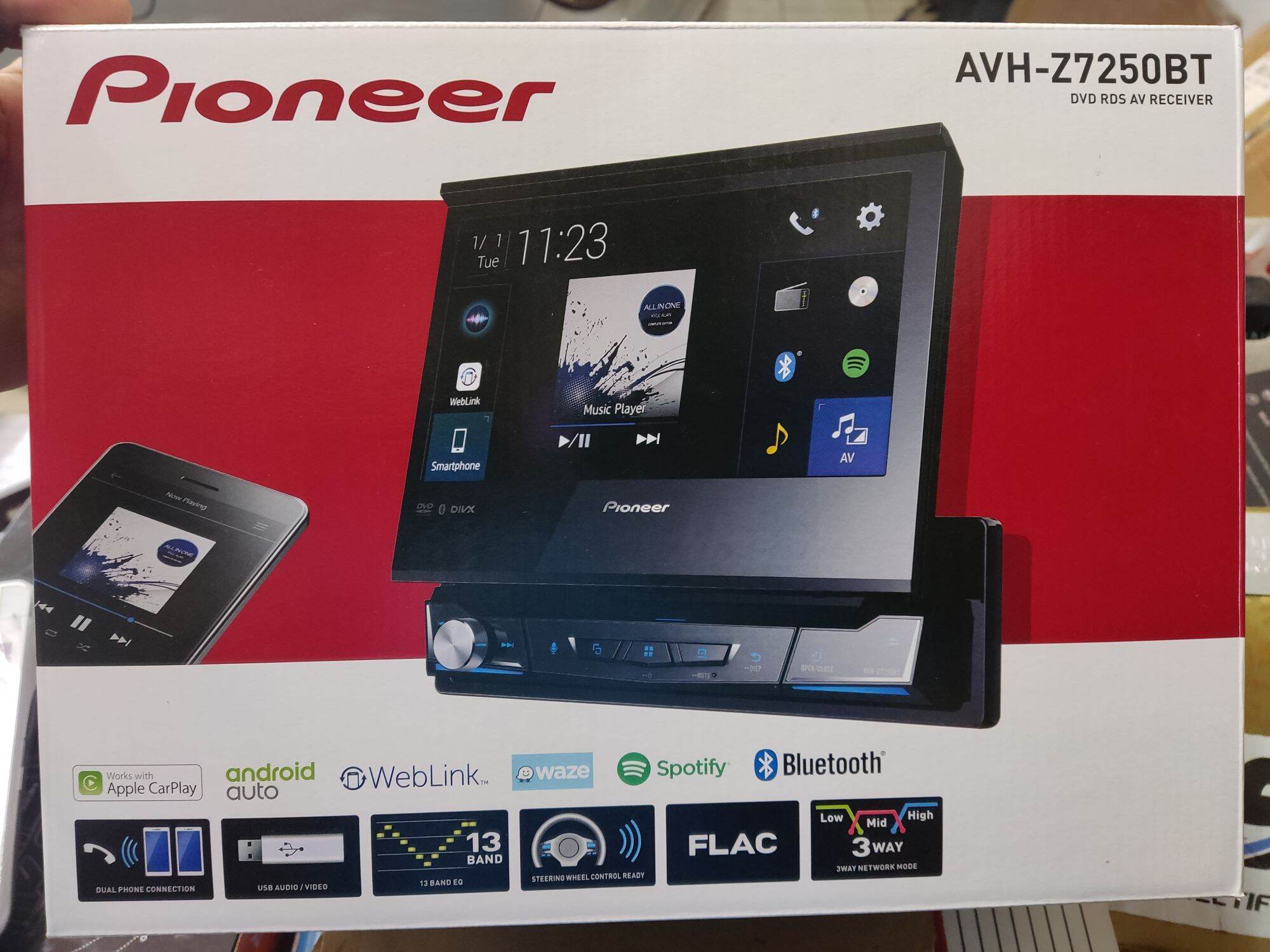 pioneer 1 din in dash apple car play android auto cd 24 bit | Lazada