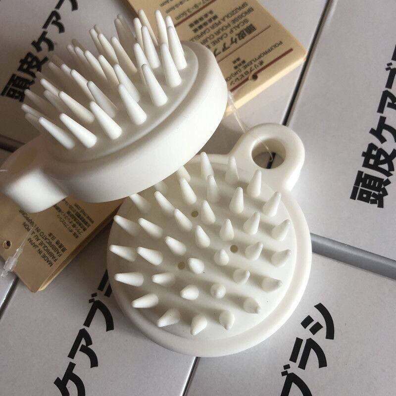 {Ready Stock Malaysia}Muji soft silicone hair brush scalp massage