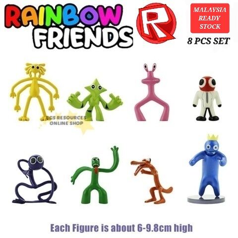 Rainbow Friends Lego Roblox Toppers / Figurines (6 Pcs a Set