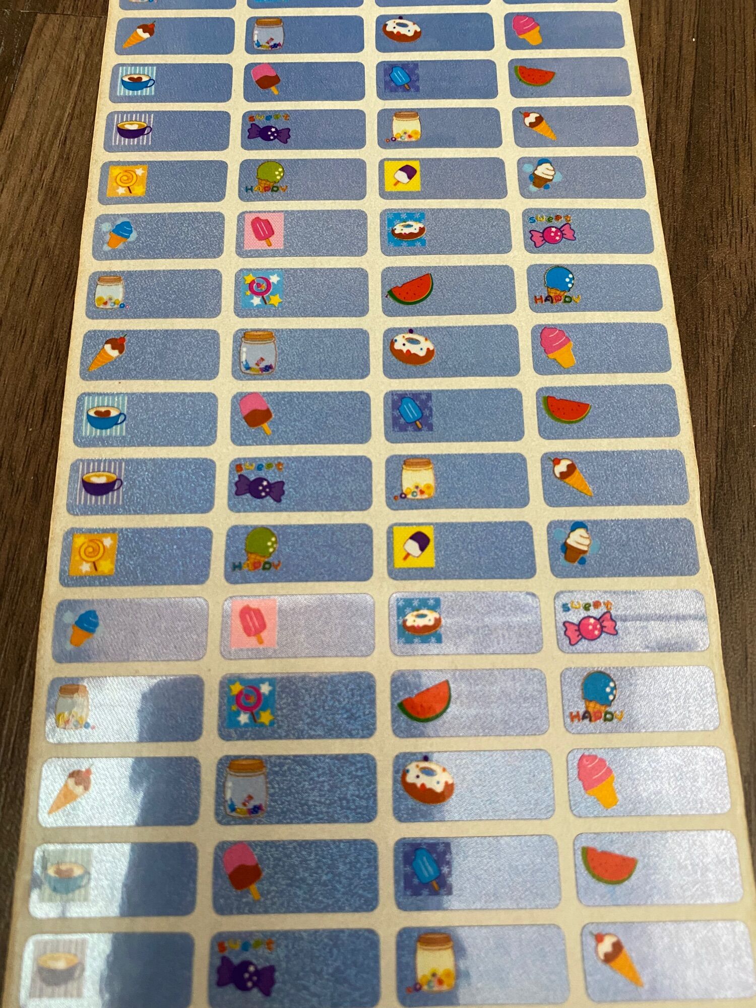 Small Size Waterproof Cartoons Name Stickers (68/160pcs) 可爱防水卡通姓名贴纸小号 ...