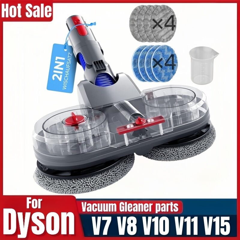 For Dyson V7/V8/V10/V11/V15/SV25 Vacuum Cleaner Accessory Attachments Mop Attachment , Mop with Water Tank and 8 Washable Mops Harga  217 Ringgit*Penghantaran Percuma