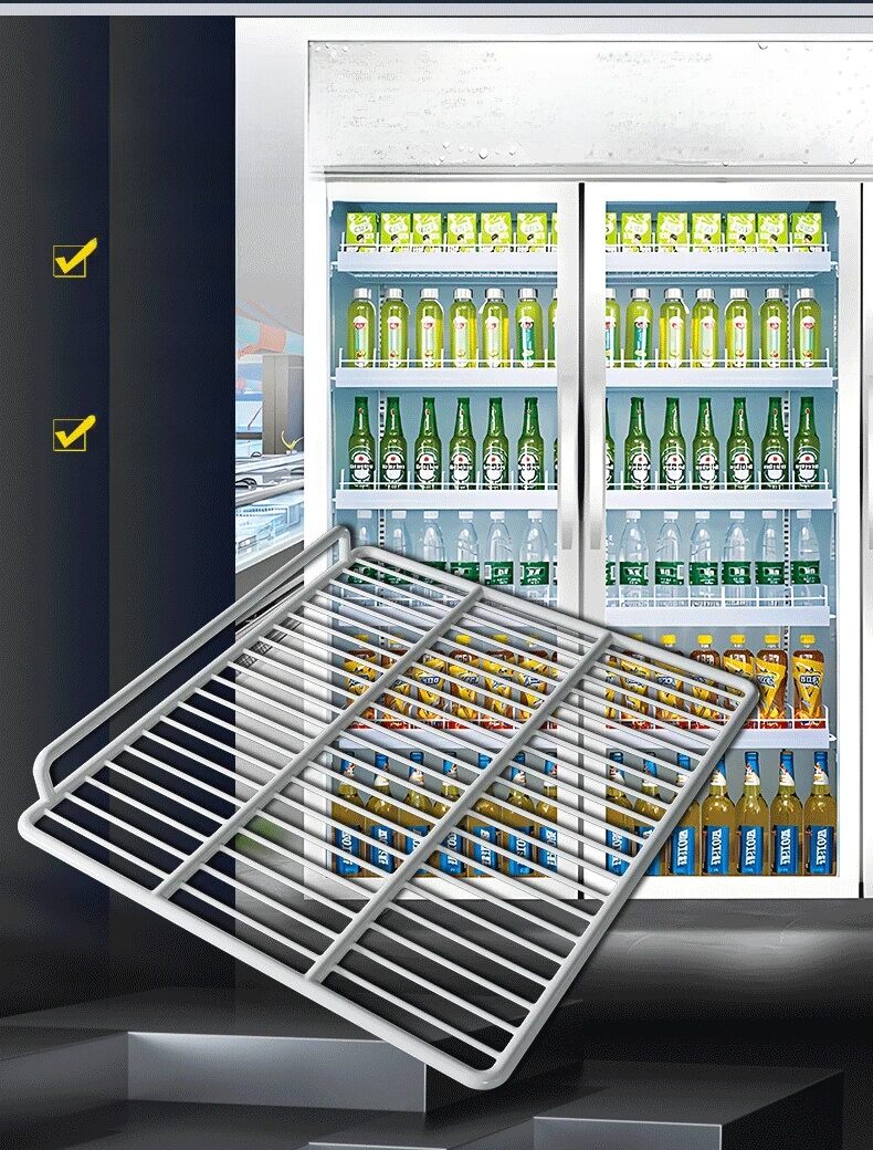 Commercial Refrigerator Shelves Freezer Display Case Partition Grid ...