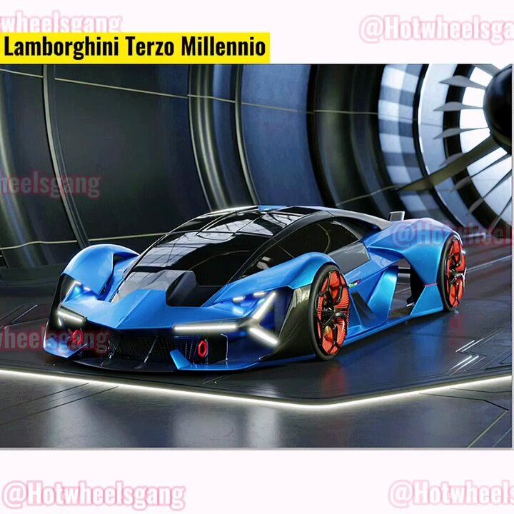 Lamborghini Terzo Millennio 1:64 Diecast Car Blue Maisto Lamborghini  Collections Super Car Toy Speed & Sport Car Kereta Lamborghini Millennio  Mainan NOT Hot Wheel