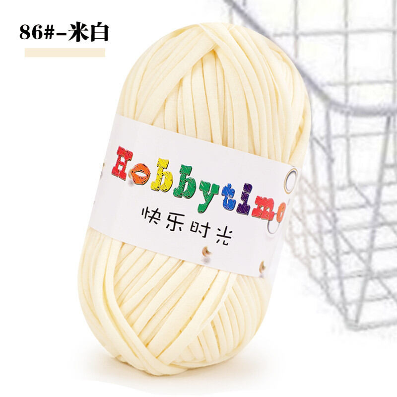 T-shirt Yarn Craft Crochet 100g Knitting Materials Thick Soft Cloth Yarn for Hand Knitting Crochet Basket/Slippers Flat Thread