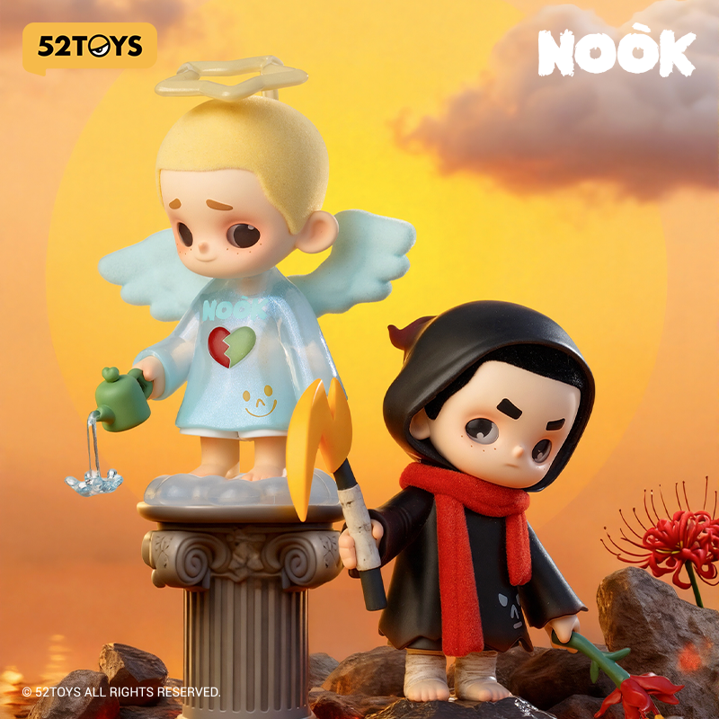 【Available On October 23th 08:30】52TOYS NOOK & SEEK 100% Limited Edition – Angel vs Devil Figure To