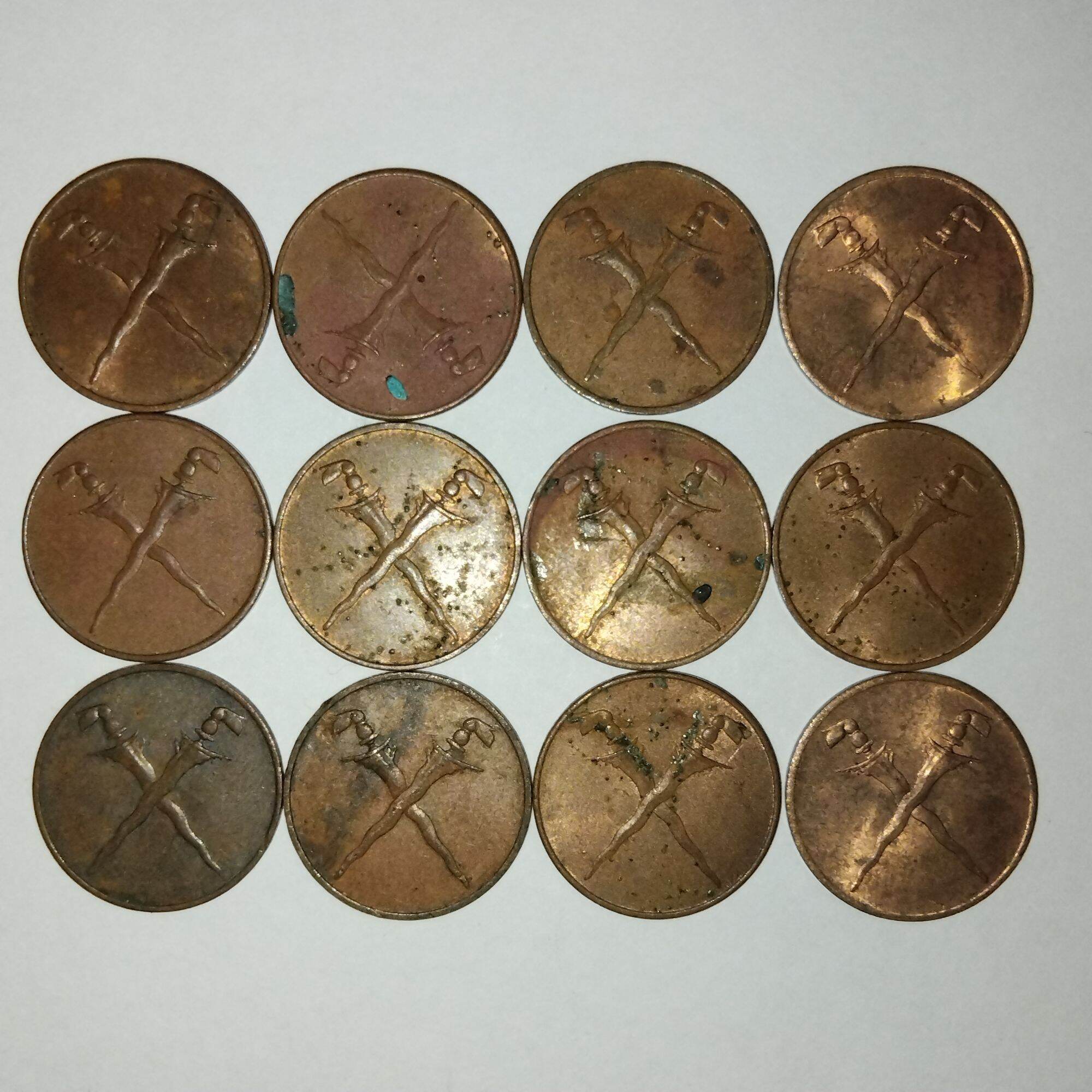 Duit Syiling Lama 1 Sen Keris Bersilang Tahun 1962 Malaya British Borneo Bronze Coin Money Gangsa 1 Piece Only