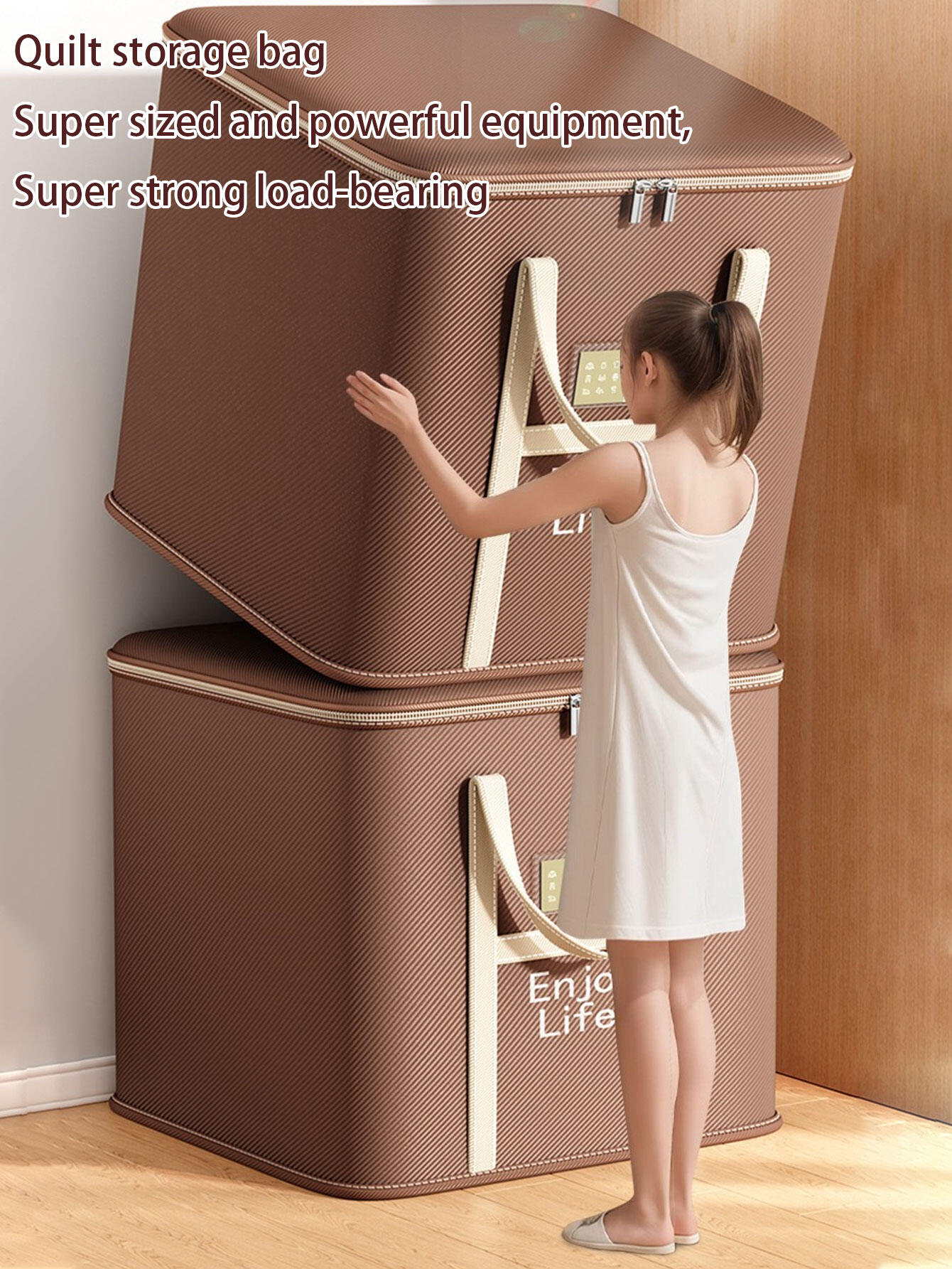 Large Capacity Storage Bag For Clothes And Quilts Foldable_voghion.com