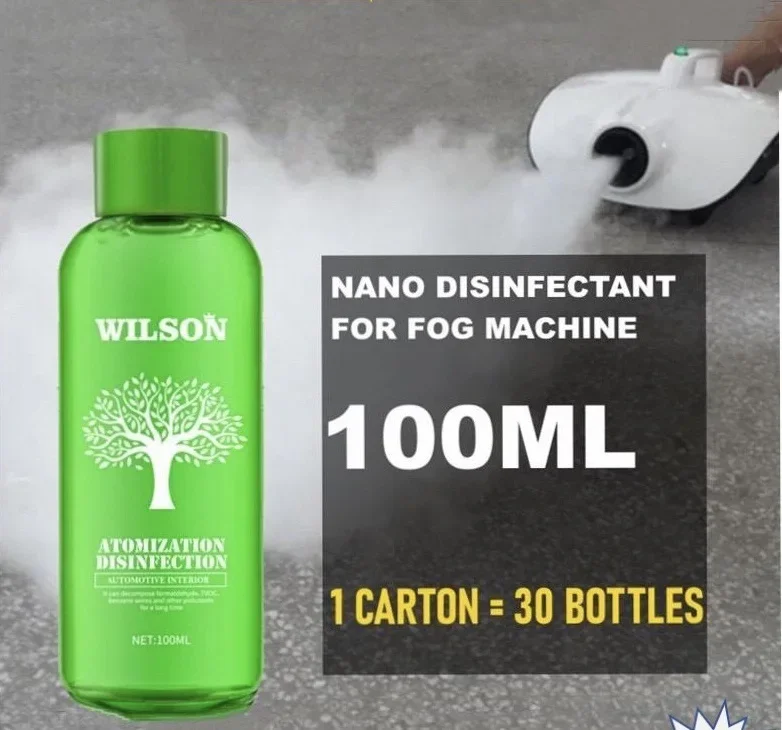 Nano Mist Disinfection 360 Atomized Disinfectant Liquid 100ml Fogging Nano Mist Air Purification 99.9% kill gem消毒药水