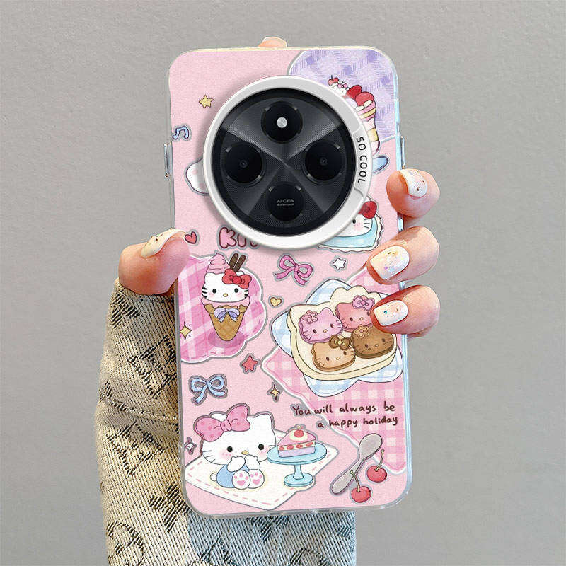 Redmi 14C Case For Redmi 14C / Redmi A3 Pro / POCO C75【The latest bezel soft case cartoon cute female boy camera protection phone case cover】