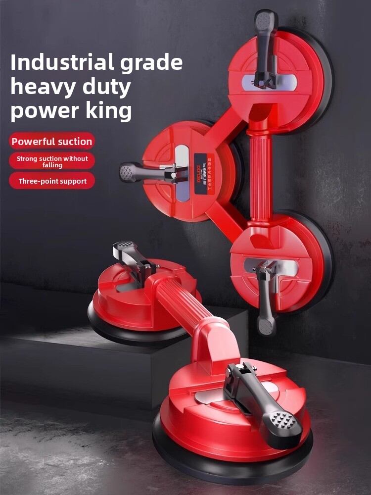 Karl Dahm 2-Head Vacuum Lifter For Smooth And Textured Surfaces I Vacuum Lifter With Strong Suction Power Up To 50 Kg I Vacuum Suction Cup For Tiles, Marble, Terrazzo, Sheet Metal, Glass Etc. – 11775