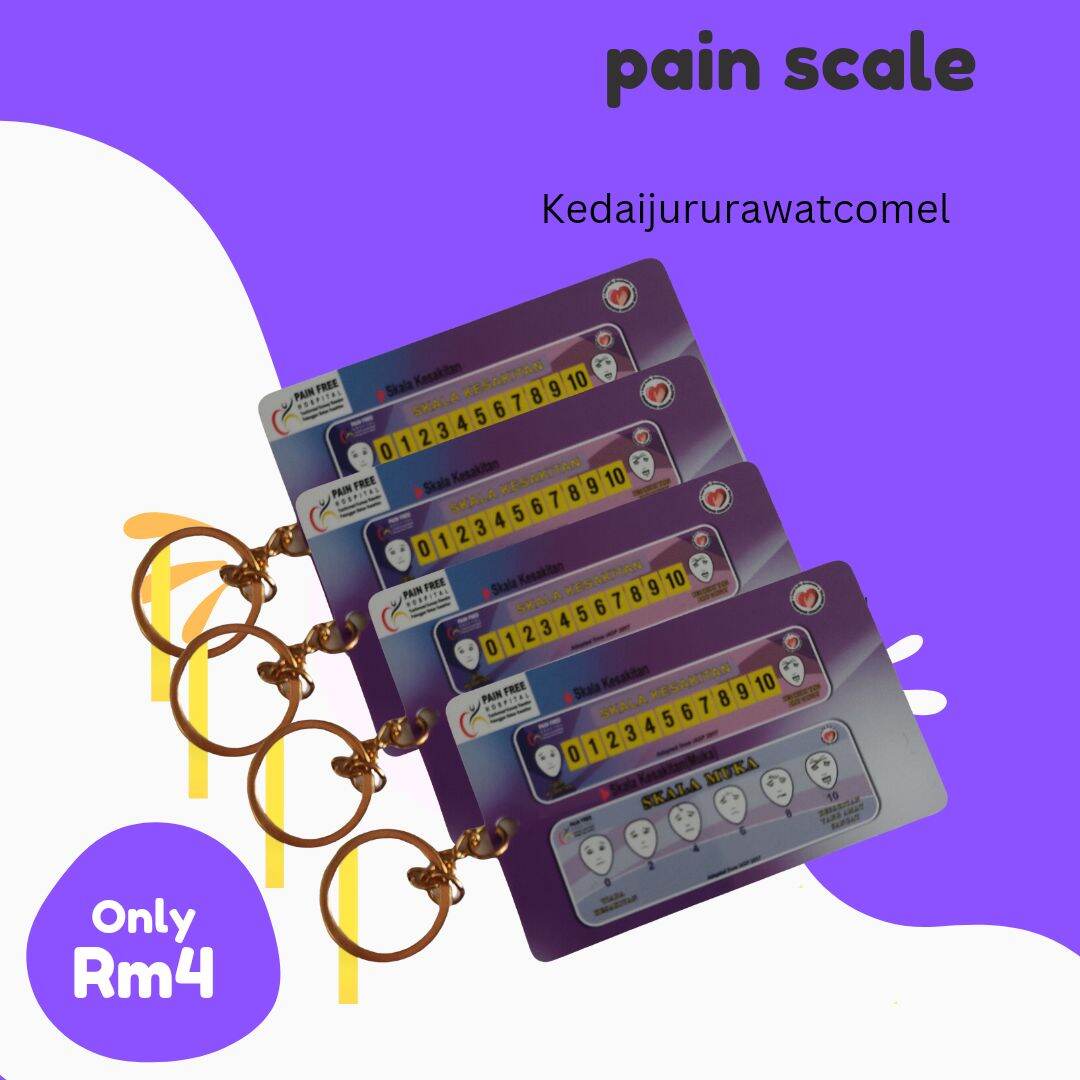 READY STOCK PAIN SCALE RULER / PAIN SCORE RULER / FLACC SCORE / SKALA ...
