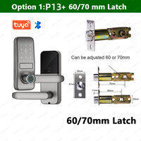 RAYKUBE P13 Smart Biometric Fingerprint Door Lock Electronic Door Lock Tuya/Smartlife App Set Fingerprint/ Password/ Card Unlock