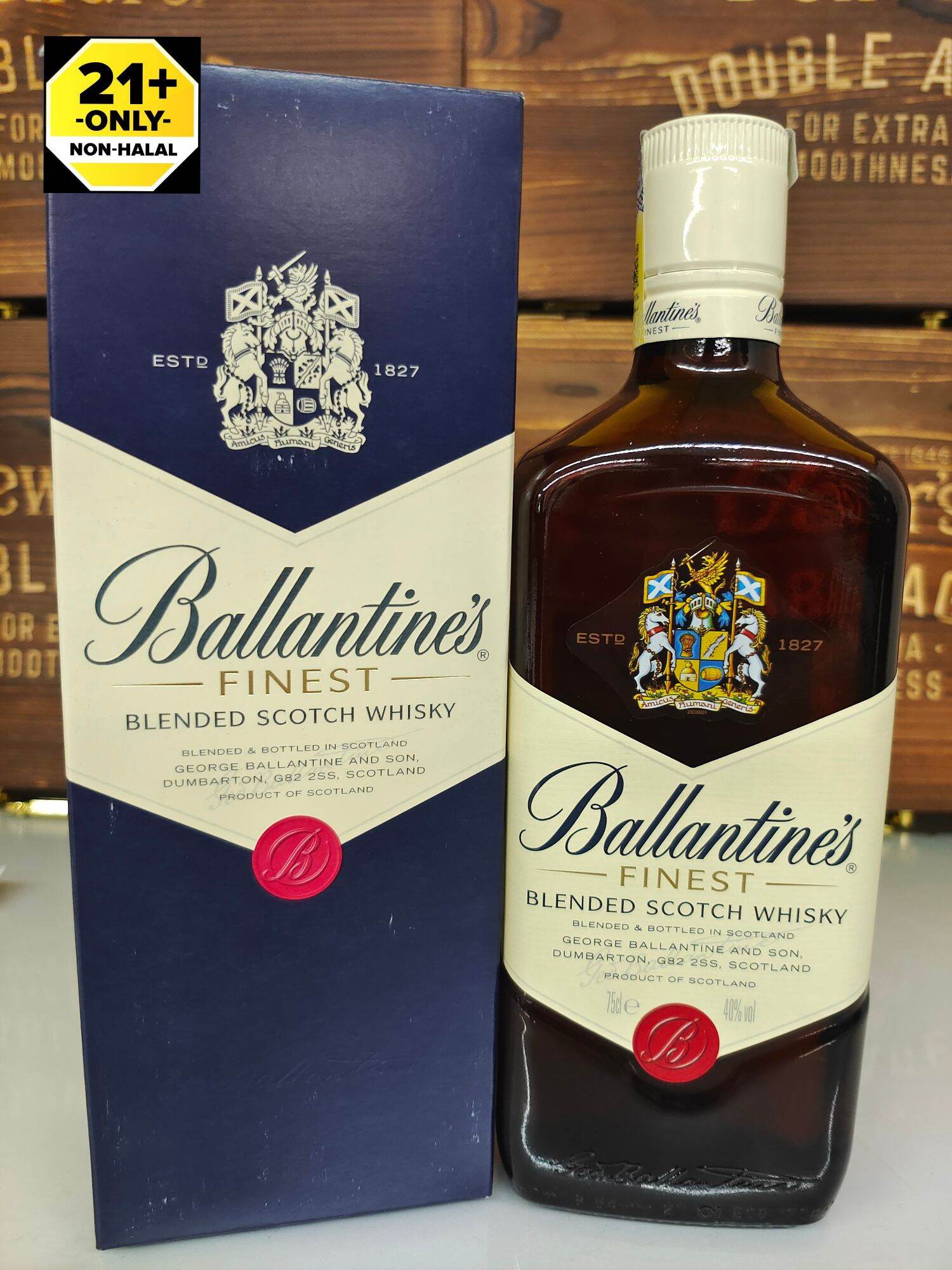 Ballantine's Finest Blended Scotch Whisky 750ml 💯 Original Ready Stock ...