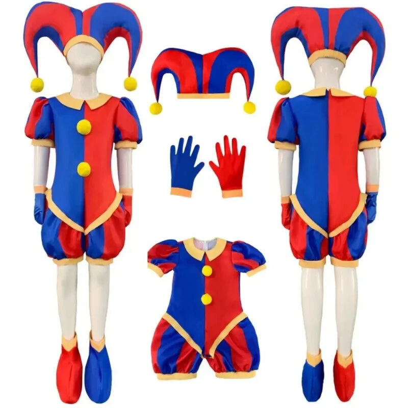 Pomni Costume Digital Circus Costume Jumpsuit Pomni Cosplay Birthday ...