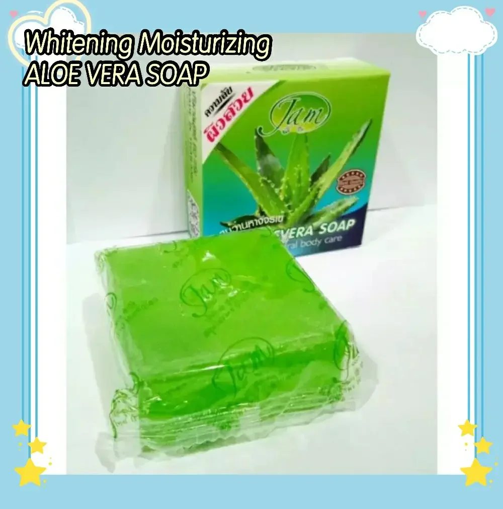 3 pcs / Set Thailand 🇹🇭 Aloe Vera soap 🧼/ Sabun Aloe Vera
