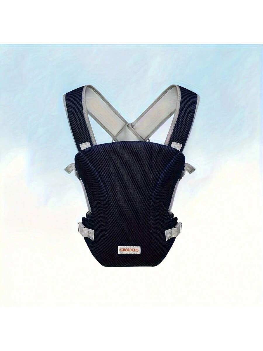 Baby Mesh Carrier Front-Carrying Type - Horizontal Carry Waist Stool Carrier Mesh Design for Better Ventilation Cross-Back Design Adjustable Shoulder Straps Lightweight and Suitable for All Seasons - Multifunctional Front-Carry Dual-Use Baby Carri...