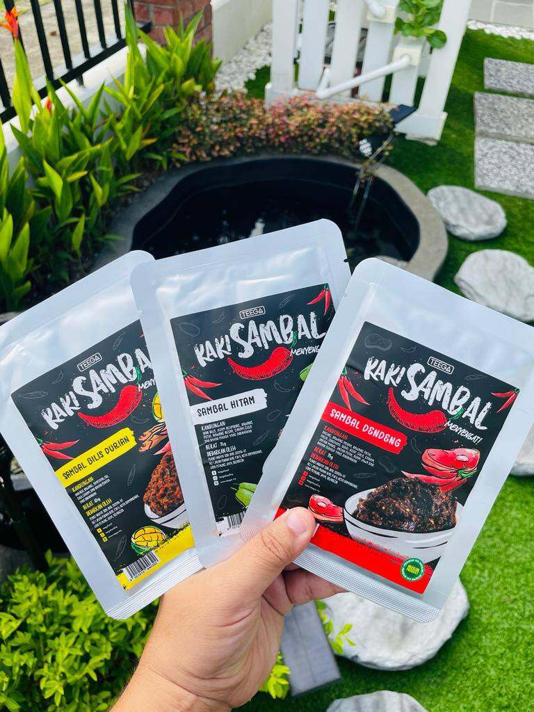 Sambal Hitam / Sambal Bilis Durian / Sambal Garing Jawa / Sambal Daging Dendeng by TEEGA