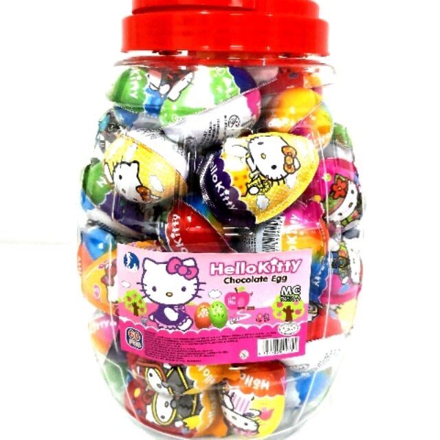 Hello Kitty Chocolate Surprise Eggs 60S Set Of Chocolate Eggs