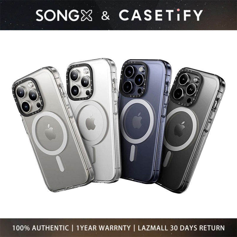 SONGX Casetify Phone Case Crystal Shockproof Transparent Case with Magsafe for iPhone 17 16 15 14 13 12 Pro Max/ iPhone 17 16 15 14 13 12 Pro/ iPhone 17 16 15 14 13 12 Anti Drop Protective Cover