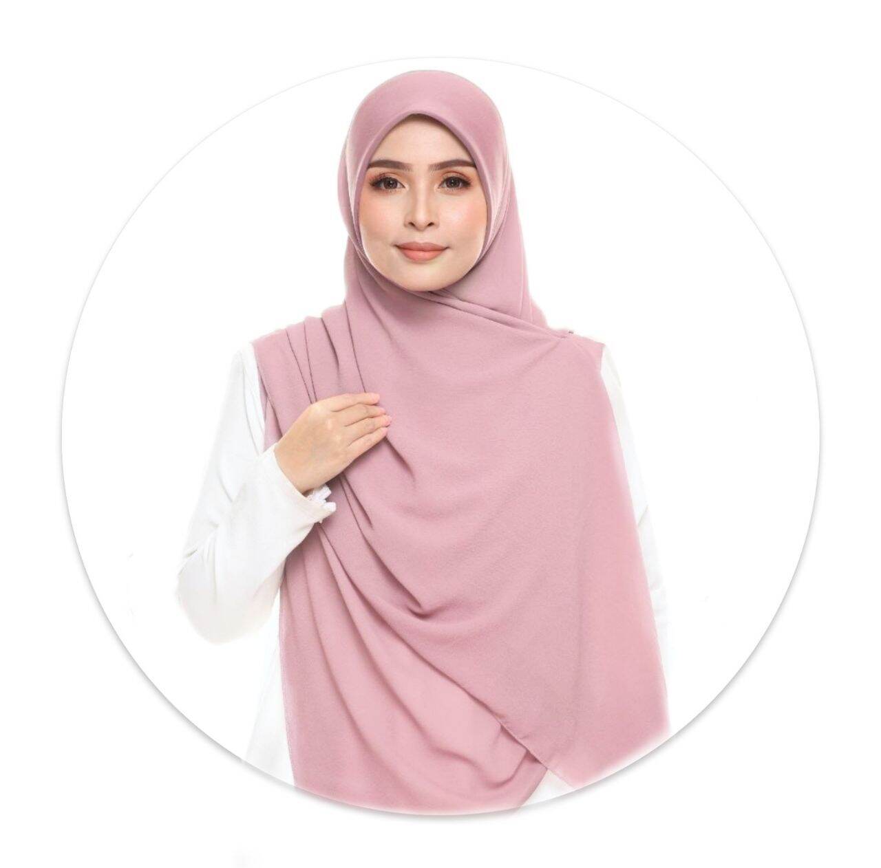 Bidang 50 Awning Scuba Tudung Bawal Labuh Instant Chiffon Lazada