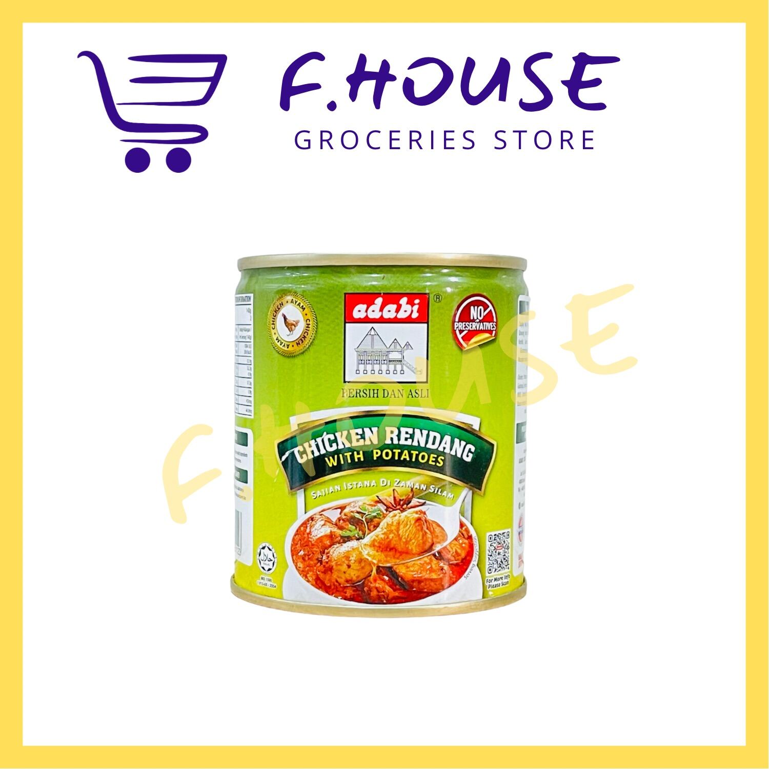 ADABI Canned Beef Kurma / Lamb Curry / Beef Rendang / Chicken Kurma