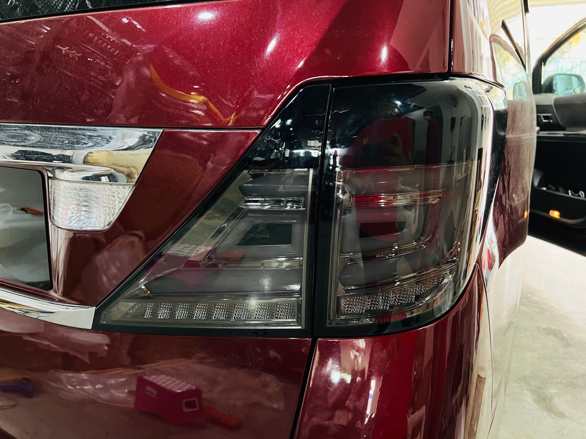 Toyota vellfire alphard anh20 crystal eye style led tail lamp 
