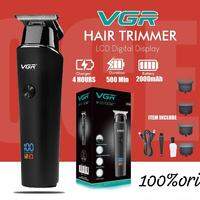 VGR V-937 100% original Adult Hair trimmer LCD Digital Display Clipper Hair Salon Special pencukur misai rambut man shaver.