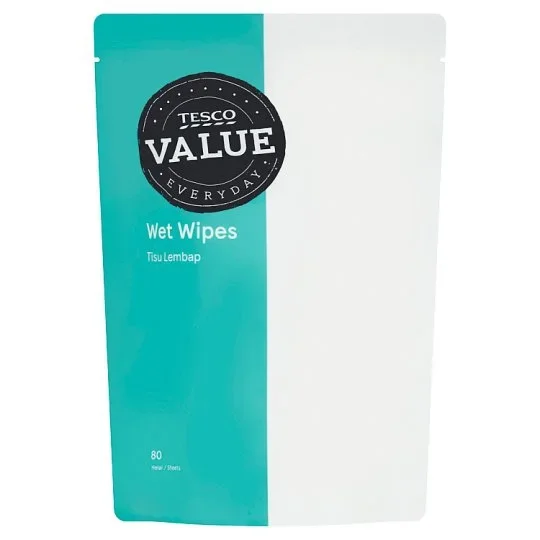 Tesco Everyday Value Wet Wipes 80 Sheets 249g