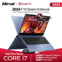 Mirval F10 Laptop Gaming Computer Intel Core i7 1165G7 NVIDIA MX450 2G Independent Graphics 15.6 1080P IPS 16GB DDR4 512GB SSD for Gaming Office Student