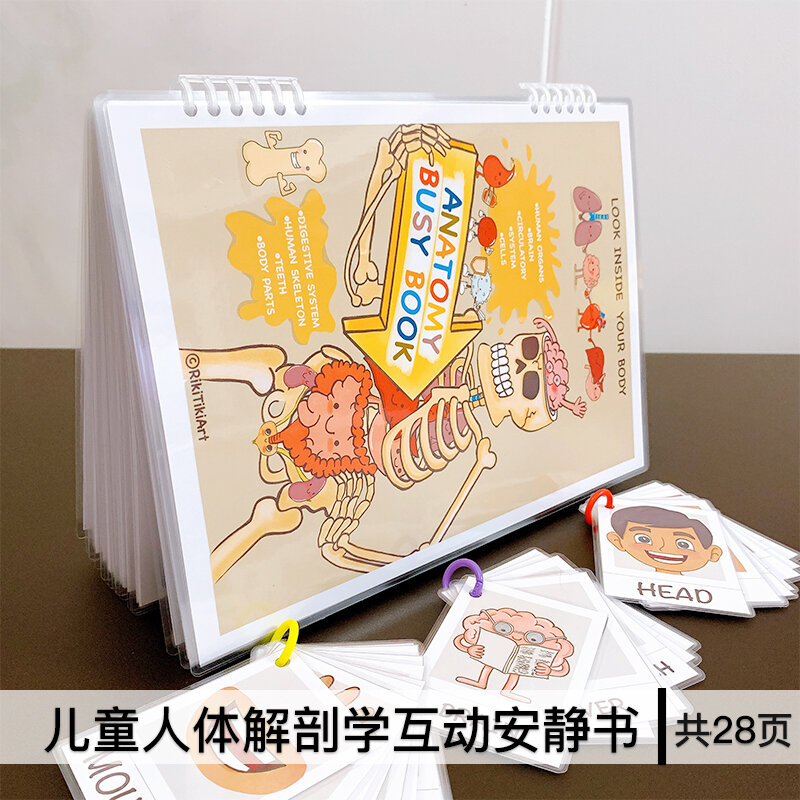 Early Education Anatomical Human Body Structure Quiet Book DIY Craft Kit for Children's Body Awareness Enlightenment Harga  124 Ringgit*Penghantaran Percuma