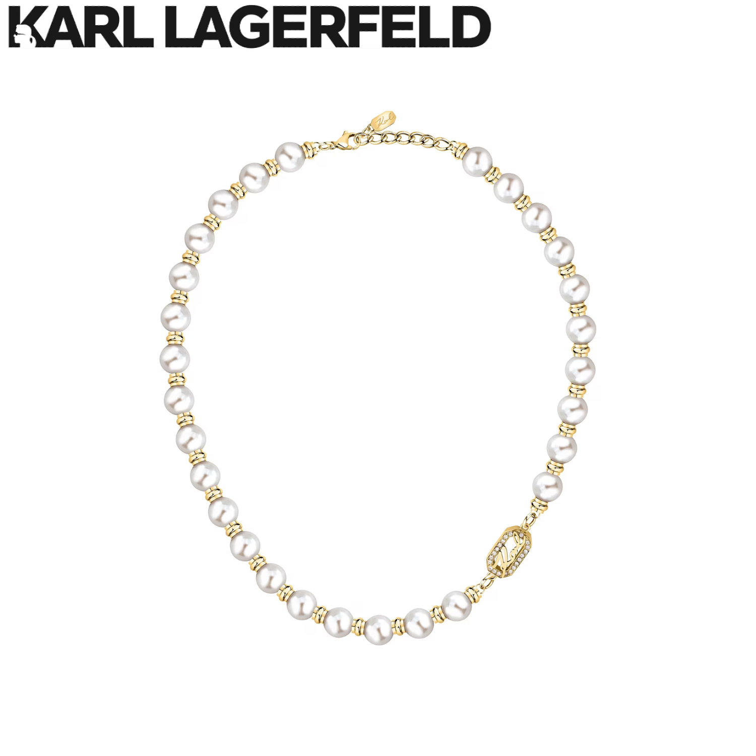 KARL LAGERFELD Pearl necklace Gold color 42+3CM KLAYR01 ราคา 11,947 บาท*ส่งฟรี