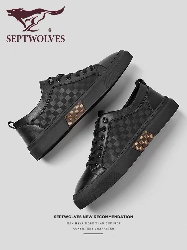 SEPTWOLVES | 2023 Winter Casual Shoes Black Driving Outdoor Harga 224 Ringgit*Penghantaran Percuma
