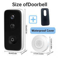 JOOAN L2 2K 3MP Doorbell Wireless with Camera Smart Wi-Fi Doorbell Free Cloud Storage Outdoor Waterproof Remote Home Monitoring Video Intercom HD Vision Capture Smart Door Bell