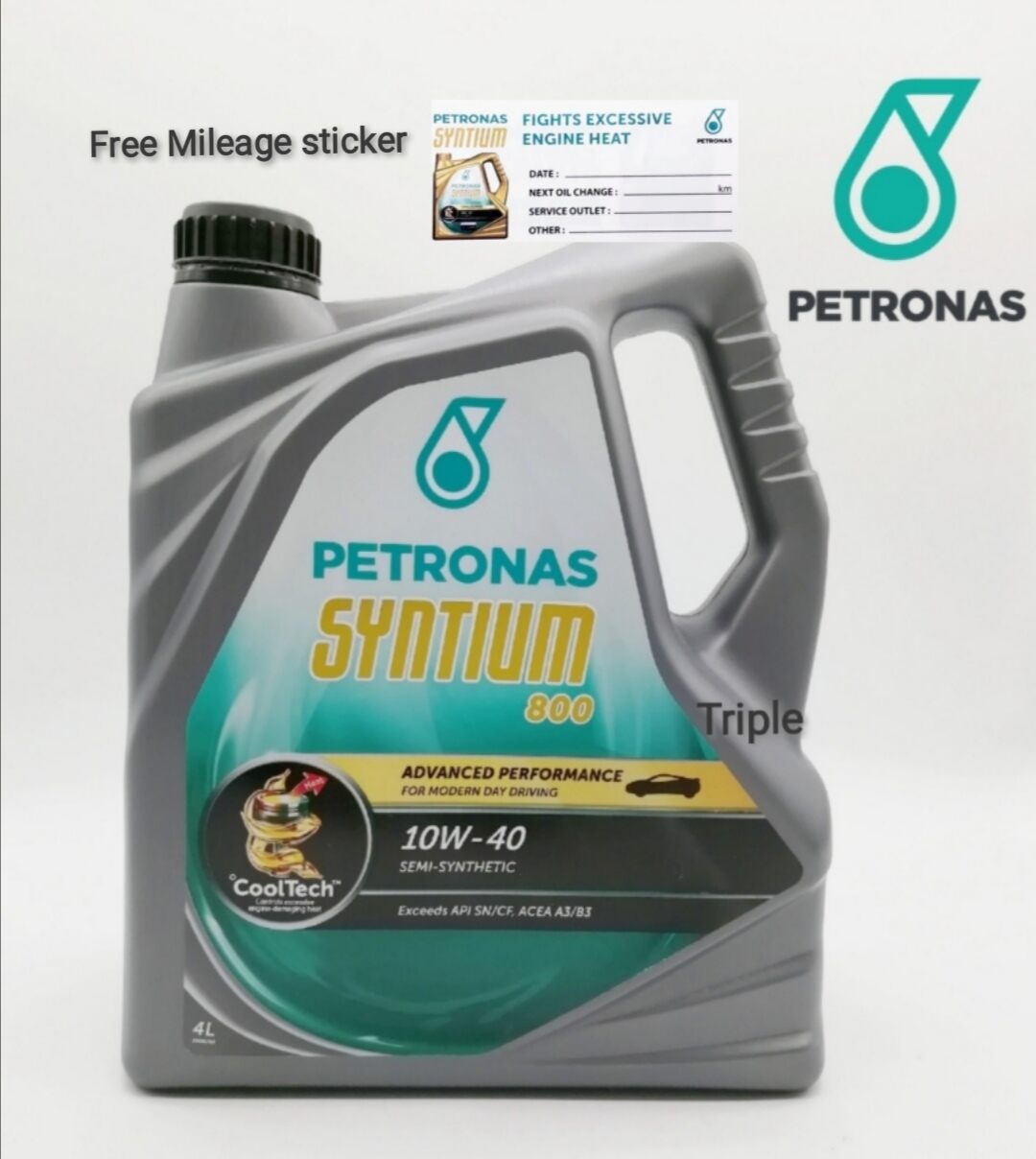 Petronas Syntium 800 10W40 Semi Synthetic SN/CF Engine Oil 4L
