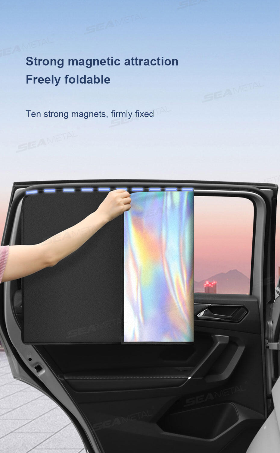 Magnetic Car Side Window Sunshade For Uv Protection & Cooling_voghion.com