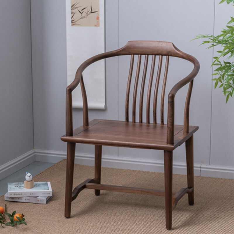 Chinese Style Armchair Solid Wood North America Black Walnut Wood Tea Chair Owner Chair Golden Elm Single Person Zen Chair Palace Chair Harga  1,446 Ringgit*Penghantaran Percuma