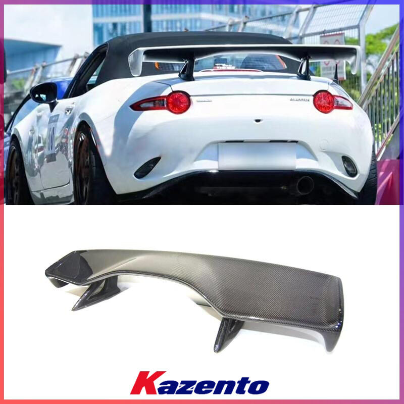 Downforce Modification Mazda MX5 Miata ND Carbon Fiber Rear Spoiler MK Style GT Small Tail ...