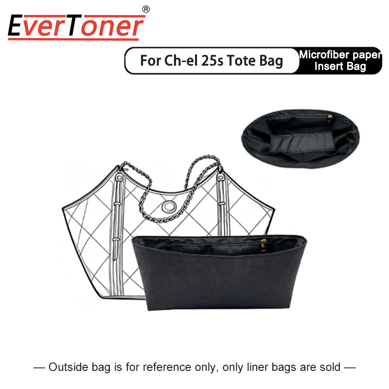 EverToner Dupont paper liner Insert Bag For Ch-el 25s Tote Bag Support Travel Portable Insert Purse Organizer ราคา 1,019 บาท*ส่งฟรี