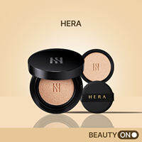 [HERA] Black Cushion Foundation SPF34 PA++ (Main+Refill Main Refill) | 24H Soft Satin Microzation Tech Blurry Coverage