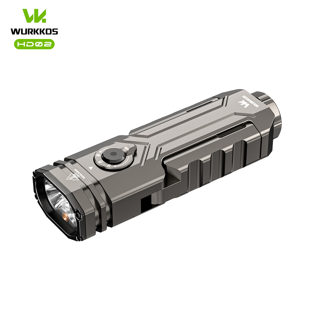 Wurkkos HD02 | Gấp Đèn Pin Quad-Beam 21700 334m 3200 lumens Spotlight/đèn UV/laser xanh lá & cánh án