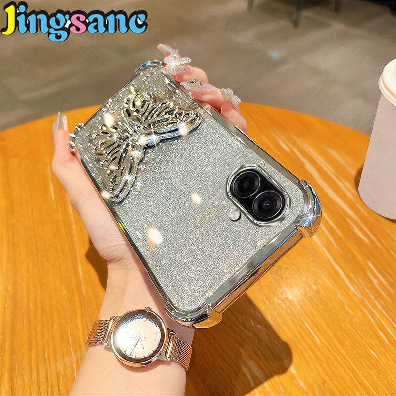 Jingsanc Cho Samsung Galaxy A07/Samsung Galaxy A07 LTE vỏ điện thoại Sang Trọng Mạ Điện Long Lanh vỏ