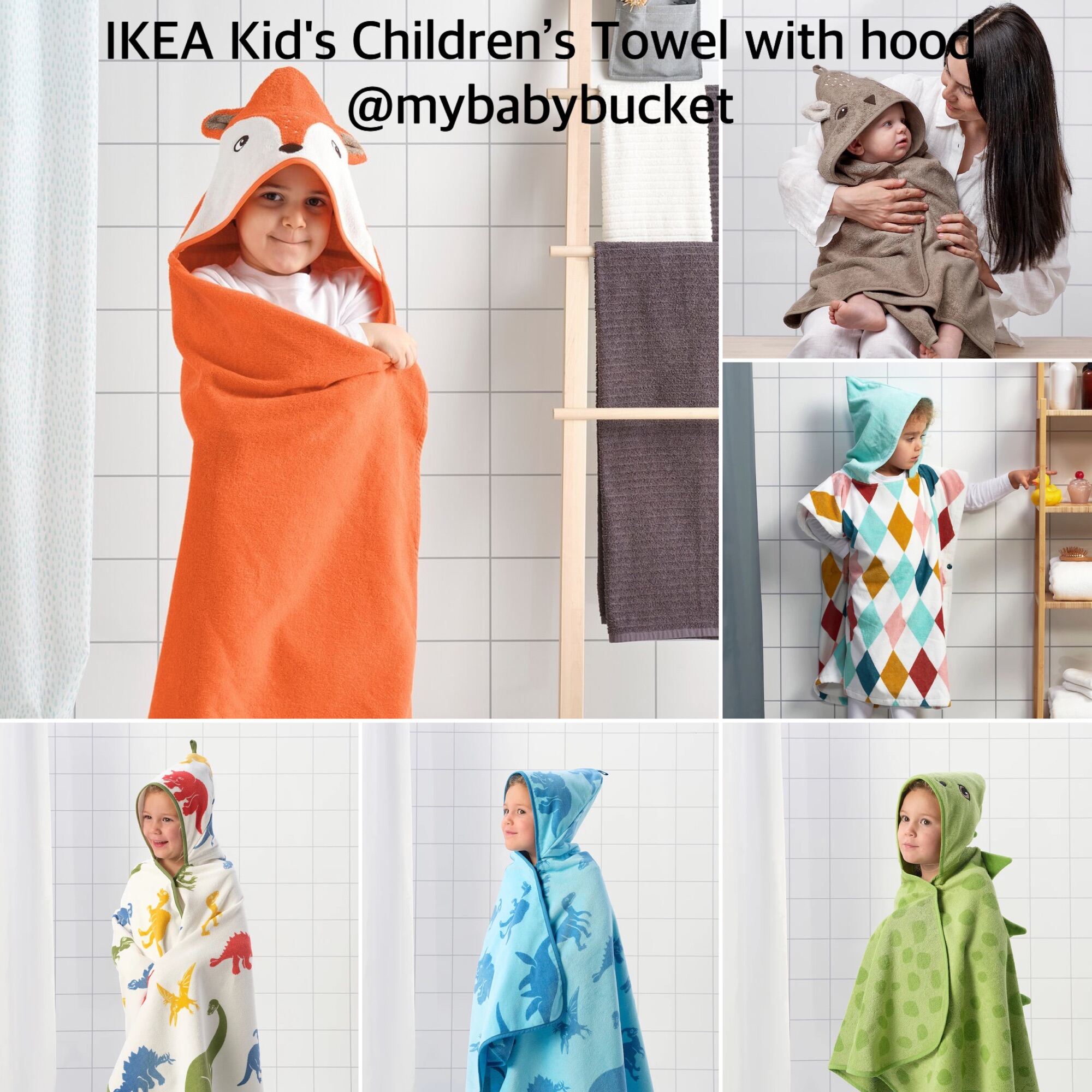 Ikea Shark Bathroom Towels Kids Children's/Baby Towel/Hooded
