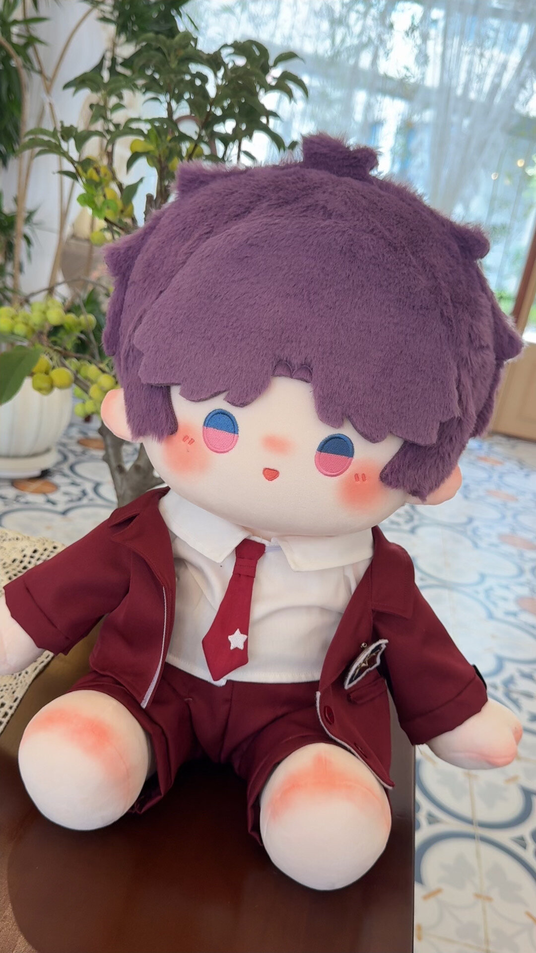 40cm Rabbit Fur Cotton Doll Qi Yu Shen Xing Hui Li Shen Qin Che Tong ...