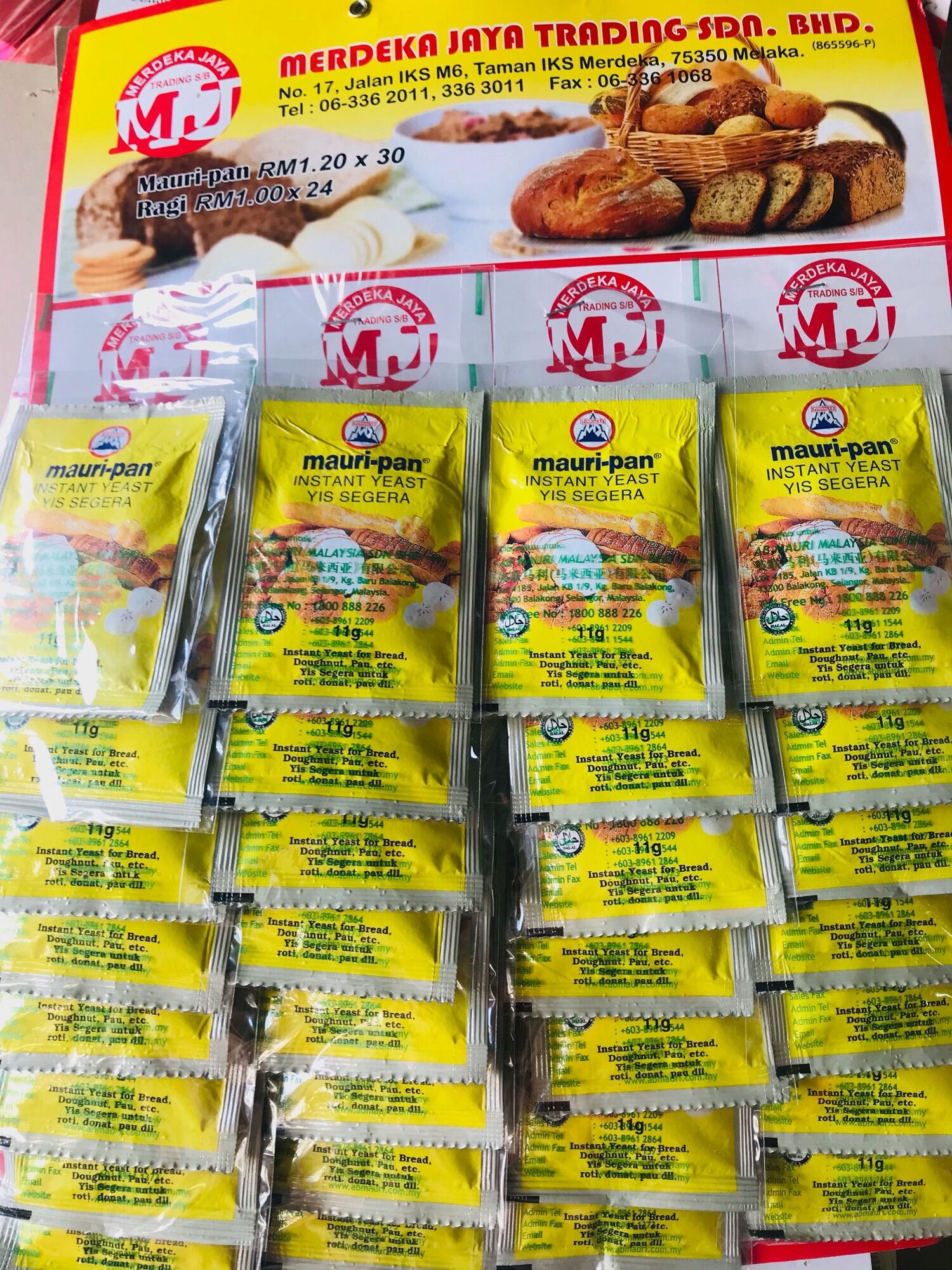 Mauri Pan Instant Yeast Yis Segera Mauripan Yis Kering Yeast