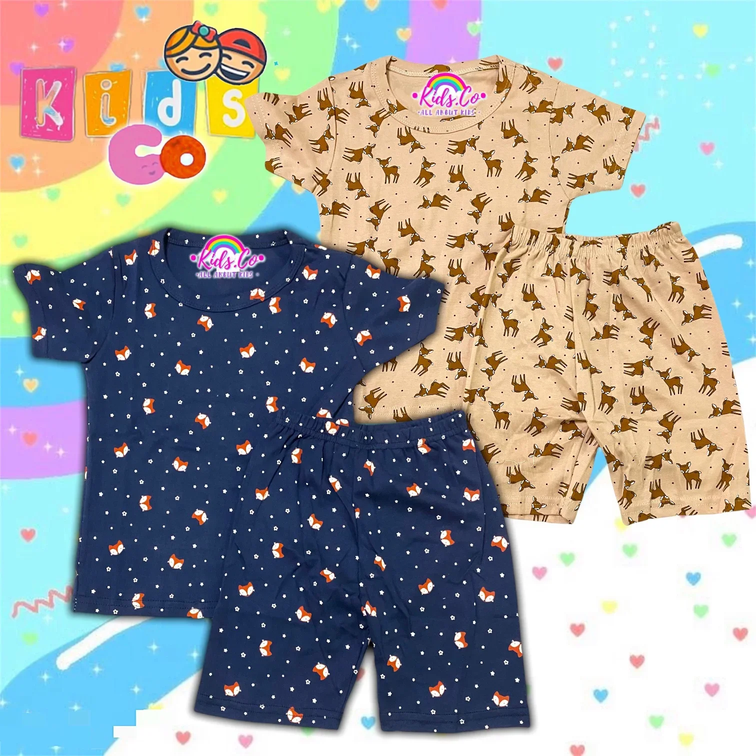 Playset Animals Printed Full Cottkn Kids Size